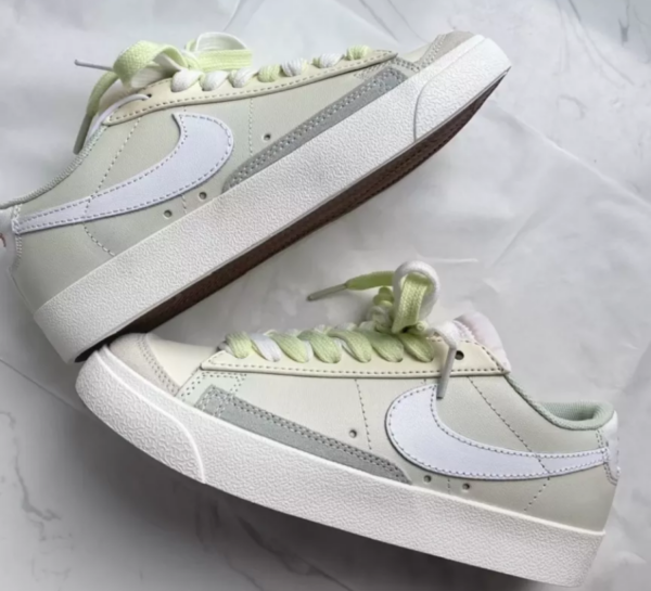 Giày Nike Wmns Blazer Low 77 'Green Ivory' DM7186-011 - Ảnh 11