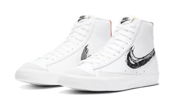 Giày Nike Blazer Mid '77 Vintage 'Brushstroke Swoosh' DC4838-100 - Ảnh 4