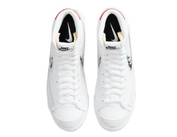 Giày Nike Blazer Mid '77 Vintage 'Brushstroke Swoosh' DC4838-100 - Ảnh 5
