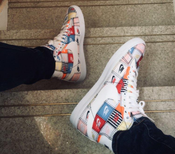 Giày Nike Blazer Mid 'Patchwork' CI9887-100 - Ảnh 7