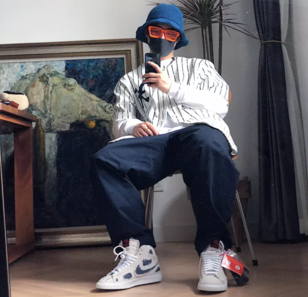 Giày Nike Stranger Things x Blazer Mid QS 'Upside Down' CJ6102-100 - Ảnh 2