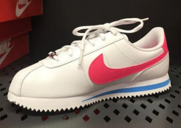 Giày Nike Cortez Basic SL GS 'White Hyper Pink' 904764-107 - Ảnh 4