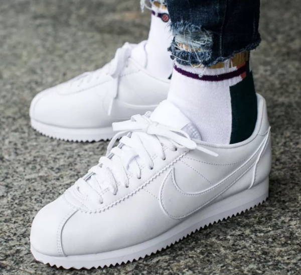 Giày Nike Cortez Basic Leather 'White' 819719-110 - Ảnh 6