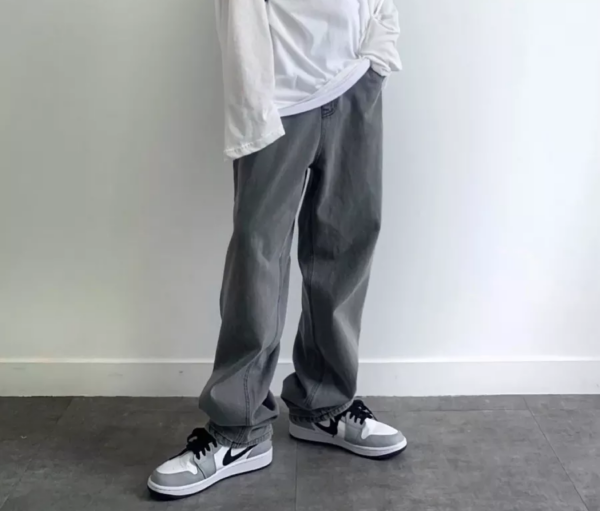 Giày Nike Air Jordan 1 Low 'Light Smoke Grey' 553558-030 - Ảnh 8