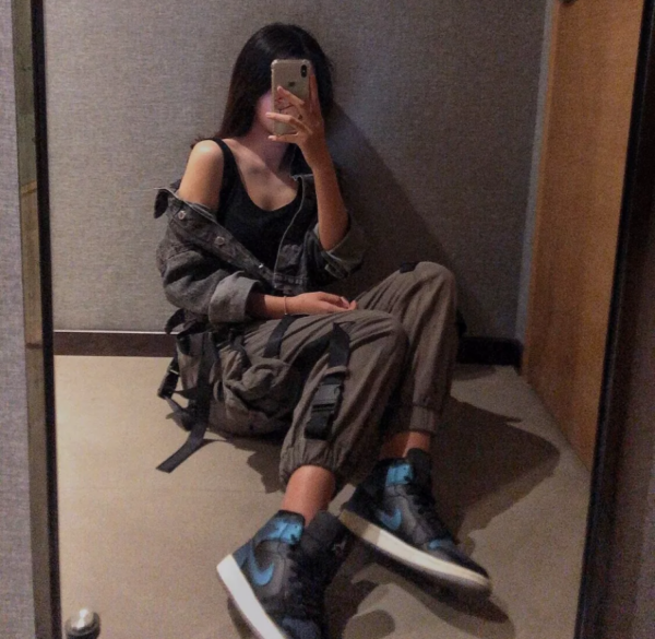 Giày Nike Wmns Air Jordan 1 Mid 'Metallic Turquoise' BQ6472-009 - Ảnh 5