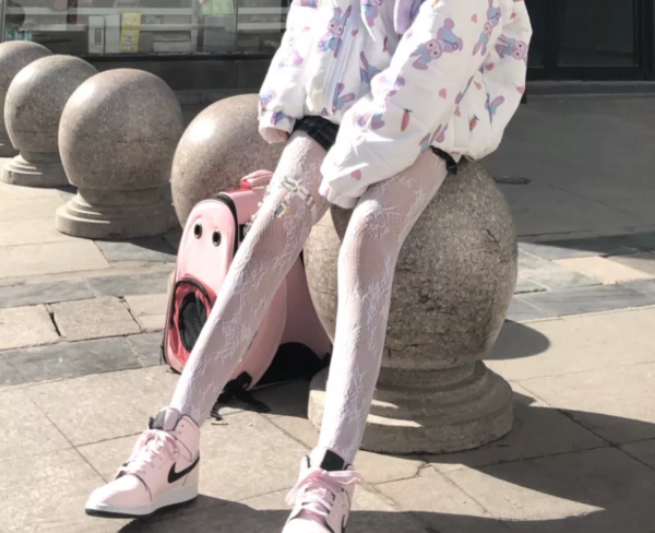 Giày Nike Air Jordan 1 Mid GS 'Pink Foam' 555112-601 - Ảnh 9