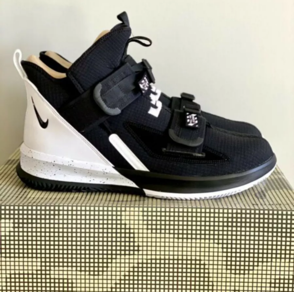Giày Nike LeBron Soldier 13 SFG TB 'Black White' CN9809-002 - Ảnh 3