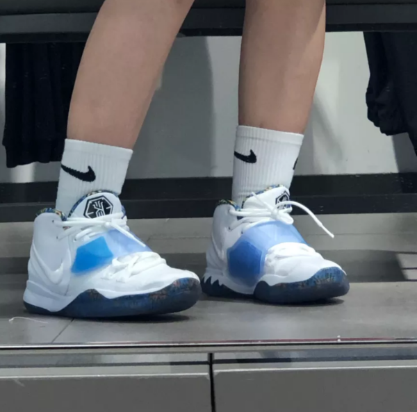 Giày Nike Kyrie 6 'White Sapphire Crimson' BQ5599-146 - Ảnh 3