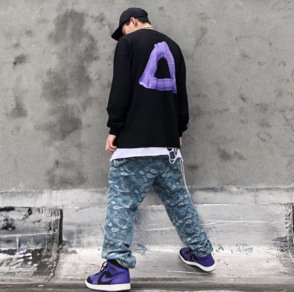 Giày Nike Air Jordan 1 Retro Mid GS 'Dark Concord' 554725-051 - Ảnh 3
