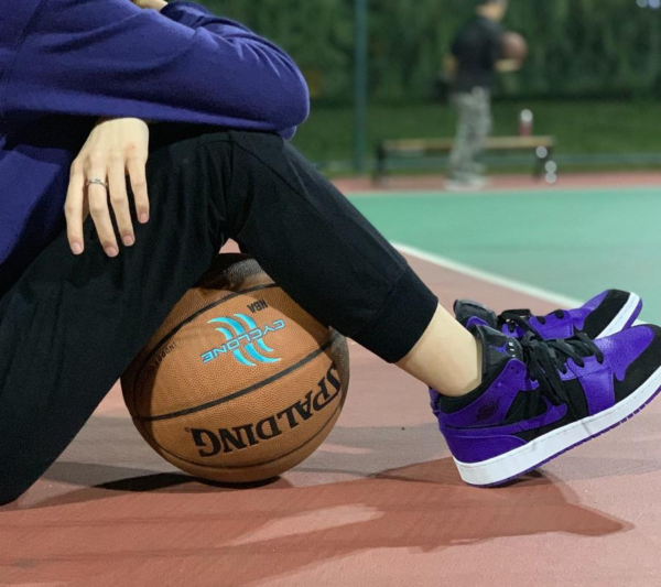 Giày Nike Air Jordan 1 Retro Mid GS 'Dark Concord' 554725-051 - Ảnh 2