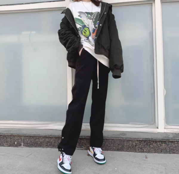 Giày Nike Air Jordan 1 Retro Mid GS 'Multicolor Swoosh' 554725-052 - Ảnh 7