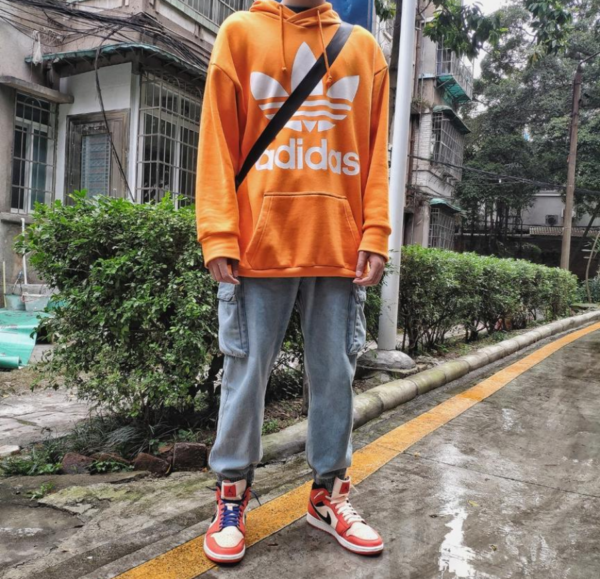 Giày Nike Air Jordan 1 Retro Mid SE 'Team Orange' 852542-800 - Ảnh 5
