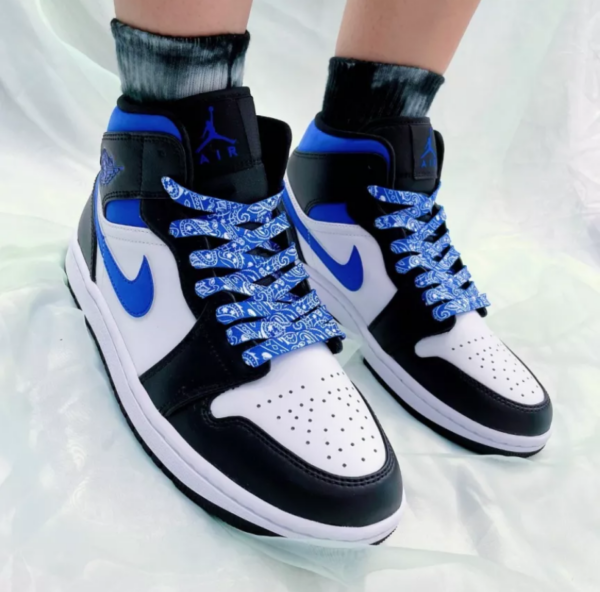 Giày Nike Air Jordan 1 Mid GS 'Game Royal' 554725-140 - Ảnh 2