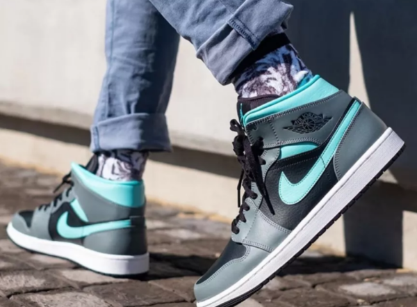 Giày Nike Air Jordan 1 Mid 'Aqua' 554724-063 - Ảnh 2