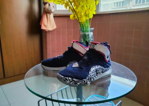 Giày Nike LeBron 17 'LeBron 4 Cold Blue Graffiti' CT6047-400 - Ảnh 6