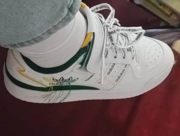 Giày Adidas Originals Forum Low White Green GX3001 - Ảnh 4