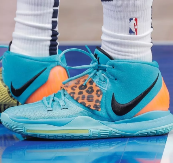 Giày Nike Kyrie 6 EP 'Animal Print Oracle Aqua' BQ4631-300 - Ảnh 2