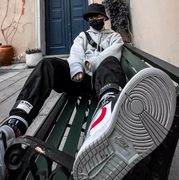 Giày Nike Air Jordan 1 High FlyEase 'Particle Grey' CQ3835-002 - Ảnh 3
