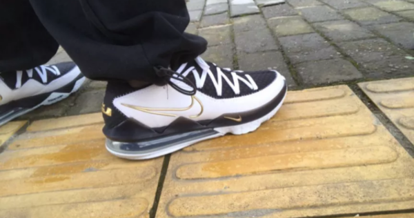 Giày Nike Lebron 17 Low EP 'Metallic Gold' CD5006-101 - Ảnh 8