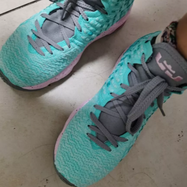 Giày Nike LeBron 17 GS 'South Beach' BQ5594-444 - Ảnh 3