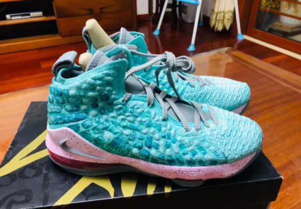 Giày Nike LeBron 17 GS 'South Beach' BQ5594-444 - Ảnh 6