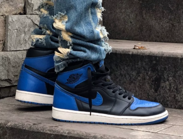 Giày Nike Air Jordan 1 High FlyEase GS 'Hyper Royal' CT4897-041 - Ảnh 3