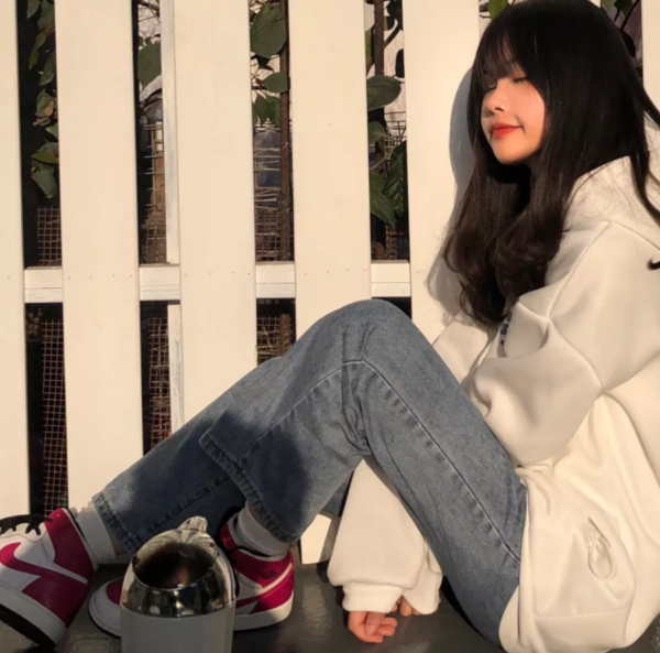 Giày Nike Air Jordan 1 Retro High GS 'White Sport Fuchsia' 332148-108 - Ảnh 4