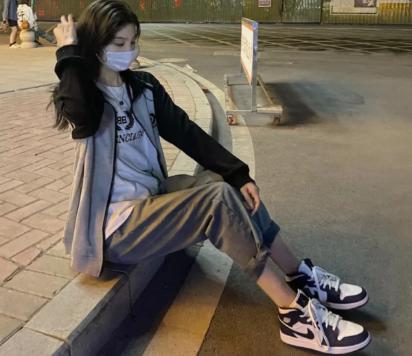 Giày Nike Air Jordan 1 Retro High co.JP GS 'Midnight Navy' 2020 575441-141 - Ảnh 4