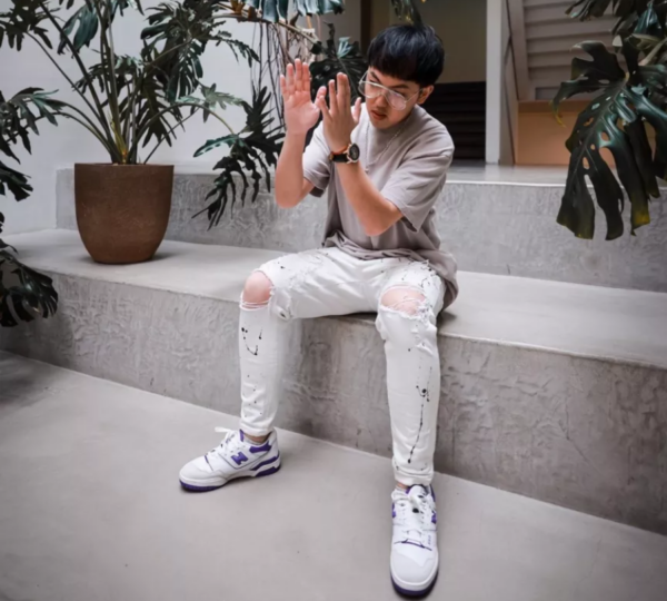 Giày New Balance 550 'White Purple' BB550WR1 - Ảnh 4