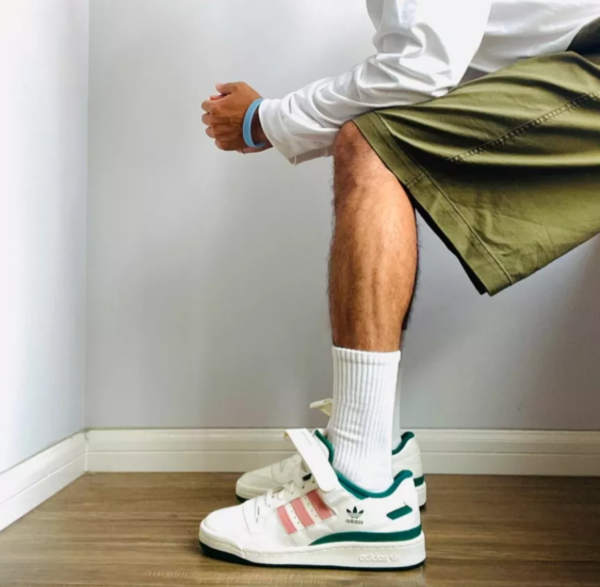 Giày Adidas Forum 84 Low 'Collegiate Green Glow Pink' H01671 - Ảnh 4