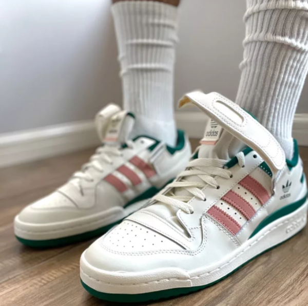 Giày Adidas Forum 84 Low 'Collegiate Green Glow Pink' H01671 - Ảnh 3