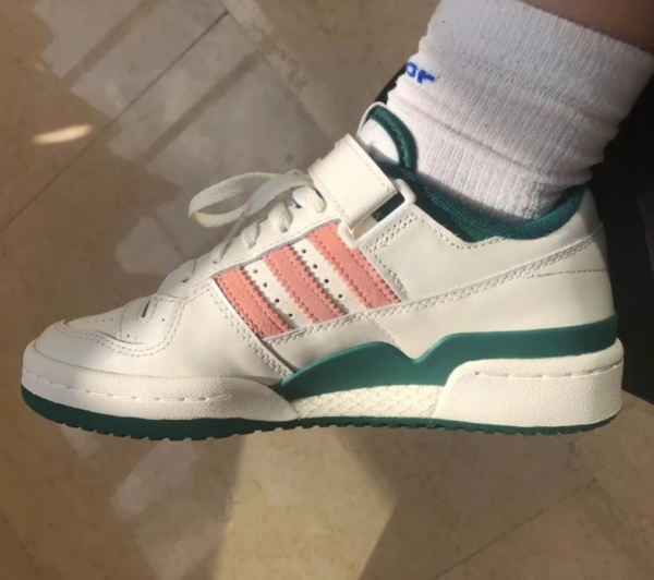 Giày Adidas Forum 84 Low 'Collegiate Green Glow Pink' H01671 - Ảnh 2