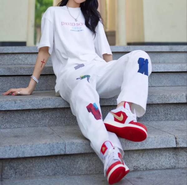 Giày Nike Air Jordan 1 Low SE GS 'Spades' DJ5186-100 - Ảnh 3