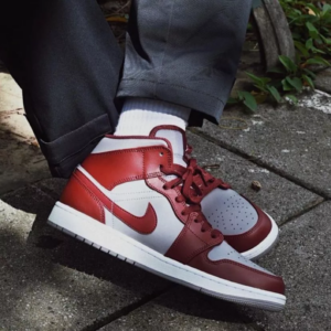 Giay Nike Air Jordan 1 Mid GS 'Team Red' DQ8423-615