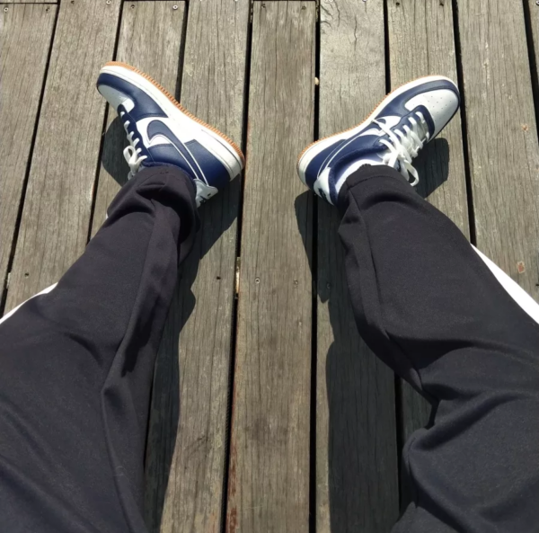 Giày Nike Air Force 1 LV8 GS 'Navy Gum' DQ5972-101 - Ảnh 4