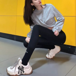 Giay MLB BigBall Chunky A New York Yankees 'White Black' 3ASHC101N-50BGL