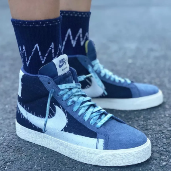 Giày Nike Blazer Mid SB 'Sashiko Pack Mystic Navy' CT0715-400 - Ảnh 4