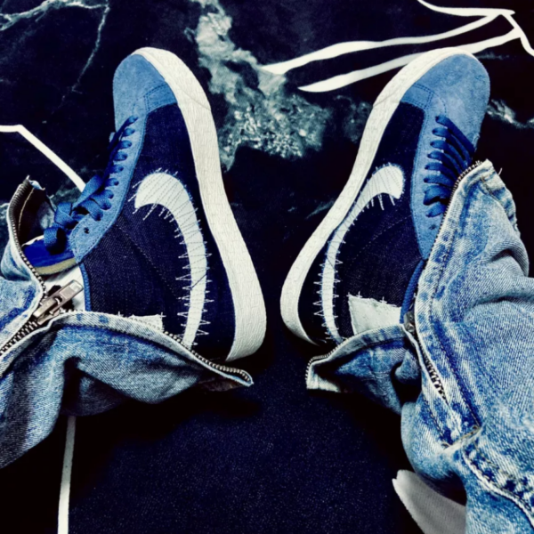 Giày Nike Blazer Mid SB 'Sashiko Pack Mystic Navy' CT0715-400 - Ảnh 3
