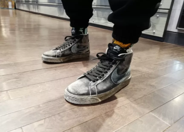 Giày Nike Zoom Blazer Mid Premium SB 'Faded Black' DA1839-001 - Ảnh 7