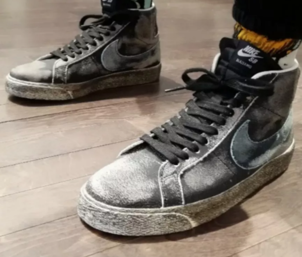 Giày Nike Zoom Blazer Mid Premium SB 'Faded Black' DA1839-001 - Ảnh 6