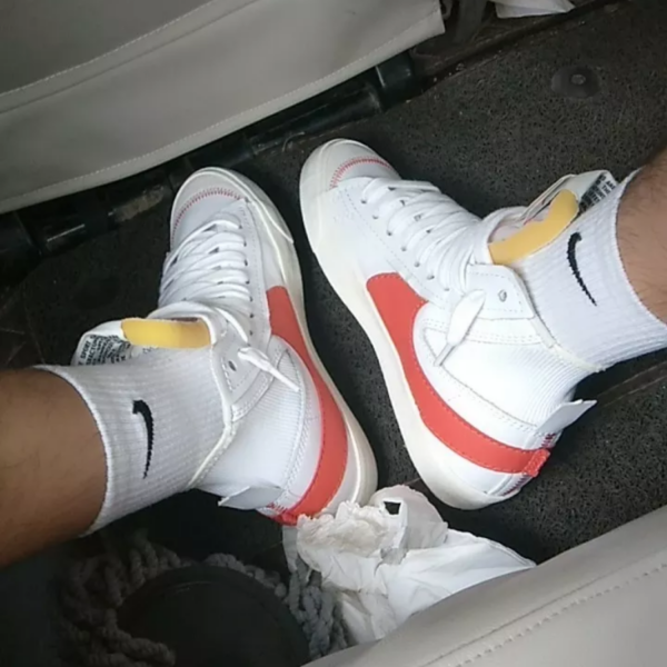 Giày Nike Blazer Mid 77 'Jumbo Red Orange' DH7690-100 - Ảnh 9