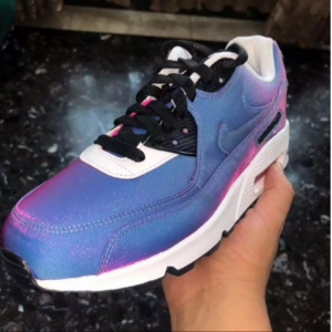 Alternative view of Giày Nike Wmns Air Max 90 SE 'Iridescent Fuchsia' 881105-606