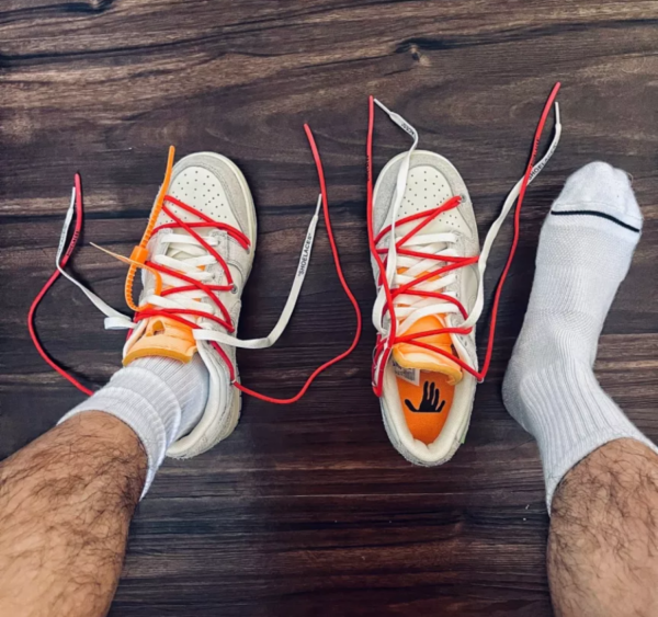 Giày Nike Off-White x Dunk Low 'Lot 40 Of 50' DJ0950-103 - Ảnh 7