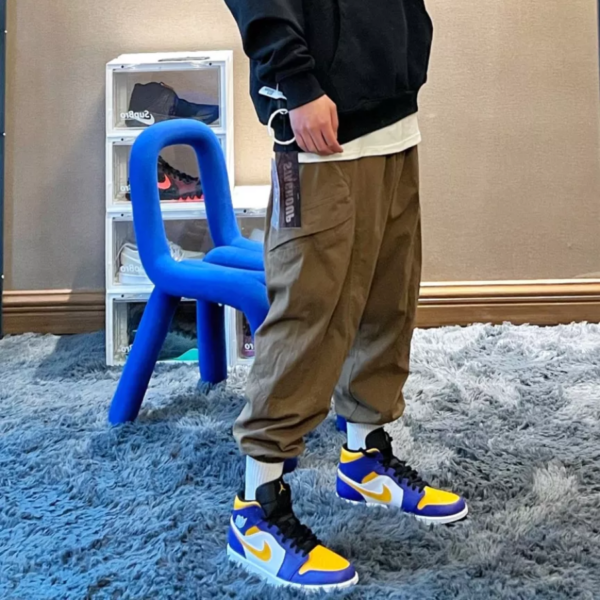 Giày Nike Air Jordan 1 Mid 'Lakers' DQ8426-517 - Ảnh 6