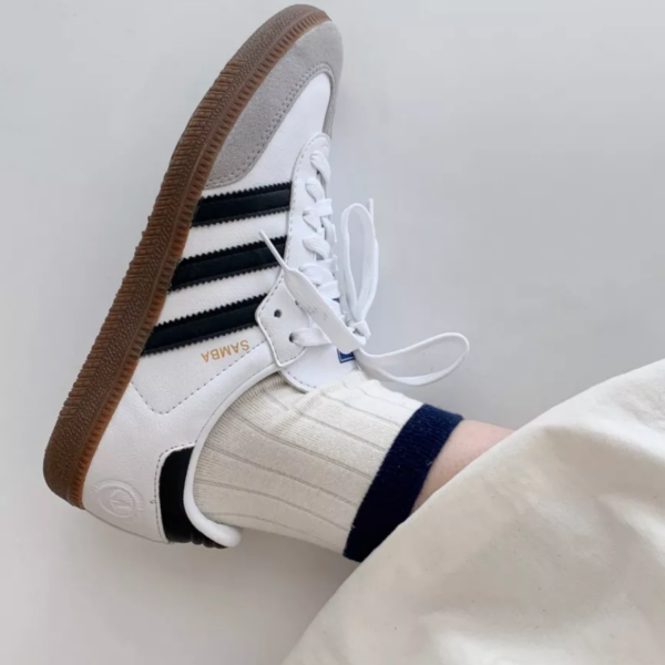 Giày Adidas Samba Vegan 'White Black' H01877 - Ảnh 6