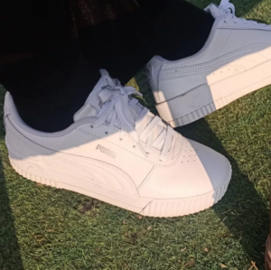 Giay Puma Carina 'Triple White' 370325-02