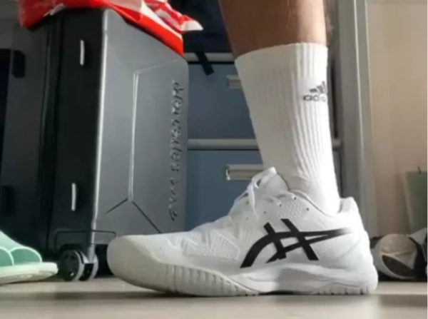 Giày Tennis Asics Gel Resolution 8 'White Black' 1041A079-101 - Ảnh 6
