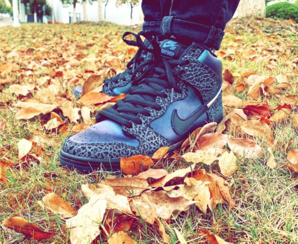 Giày Nike Black Sheep x Dunk High SB 'Black Hornet' BQ6827-001 - Ảnh 3