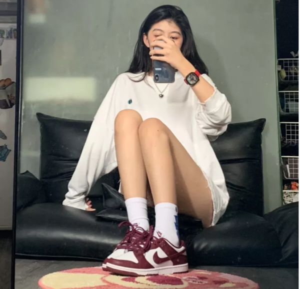 Giày Nike Dunk Low 'Team Red-Bordeaux' DD1503-108 - Ảnh 2