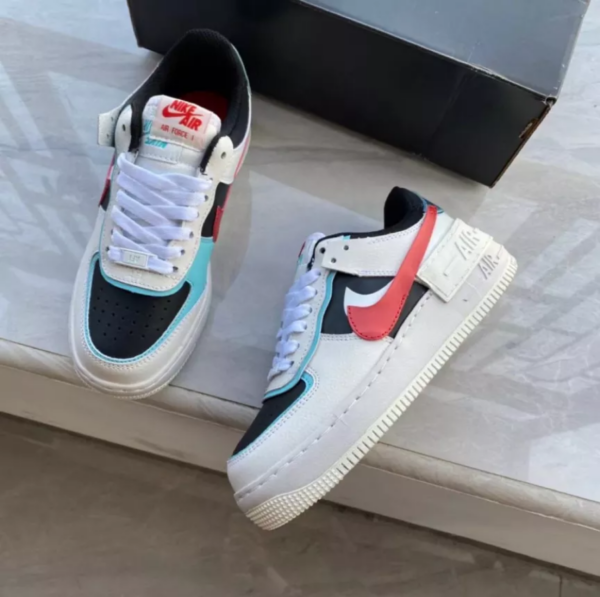 Giày Nike Wmns Air Force 1 Shadow 'White Bleached Aqua' DA4291-100 - Ảnh 3